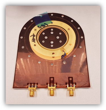 (a) Micromegas detector used in the CEA setup.