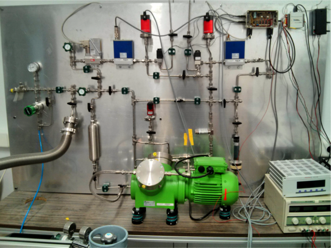 Figure A.3: IAXO-D0 gas system used during prototype operation.